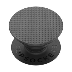 popsockets phone grip with expanding kickstand, simple popgrip - knurled black