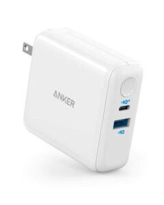 anker powercore fusion iii piq 3.0, 18w usb-c portable charger 2-in-1 with power delivery wall charger for iphone12，12mini, 11, ipad, samsung, pixel and more