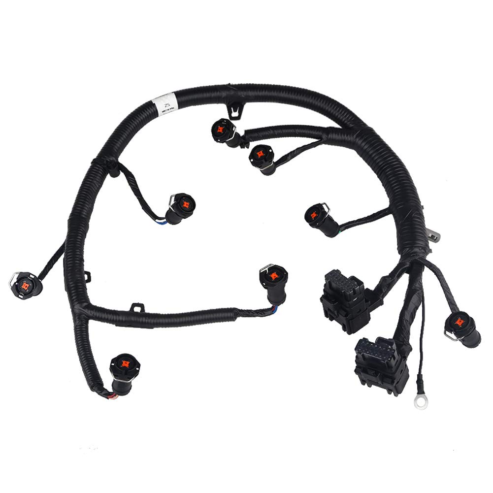 JDMON Compatible with FICM Fuel Injector Engine Complete Wire Harness Ford F250 F350 F450 F550 Excursion Powerstroke 6.0L Diesel 2004-2007 Replaces Part 5C3Z9D930A 5C3Z-9D930-A