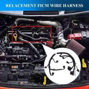 JDMON Compatible with FICM Fuel Injector Engine Complete Wire Harness Ford F250 F350 F450 F550 Excursion Powerstroke 6.0L Diesel 2004-2007 Replaces Part 5C3Z9D930A 5C3Z-9D930-A