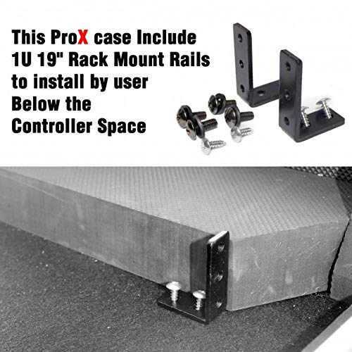 ProX XS-XDJXZWLT ATA Flight Case For Pioneer XDJ-XZ DJ Controller with Laptop Shelf 1U Rack Space and Wheels