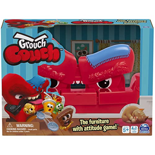 Grouch Couch, Furniture with Attitude Popular Funny Fast-Paced Board Game with Sounds, for Families and Kids Ages 5 and up