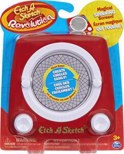 etch a sketch revolution, drawing toy with magic spinning screen, for ages 3 and up