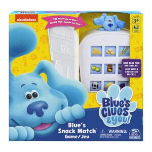 spin master games nickelodeon blue's clues snack match game, matching board game, for families and kids ages 3 and up