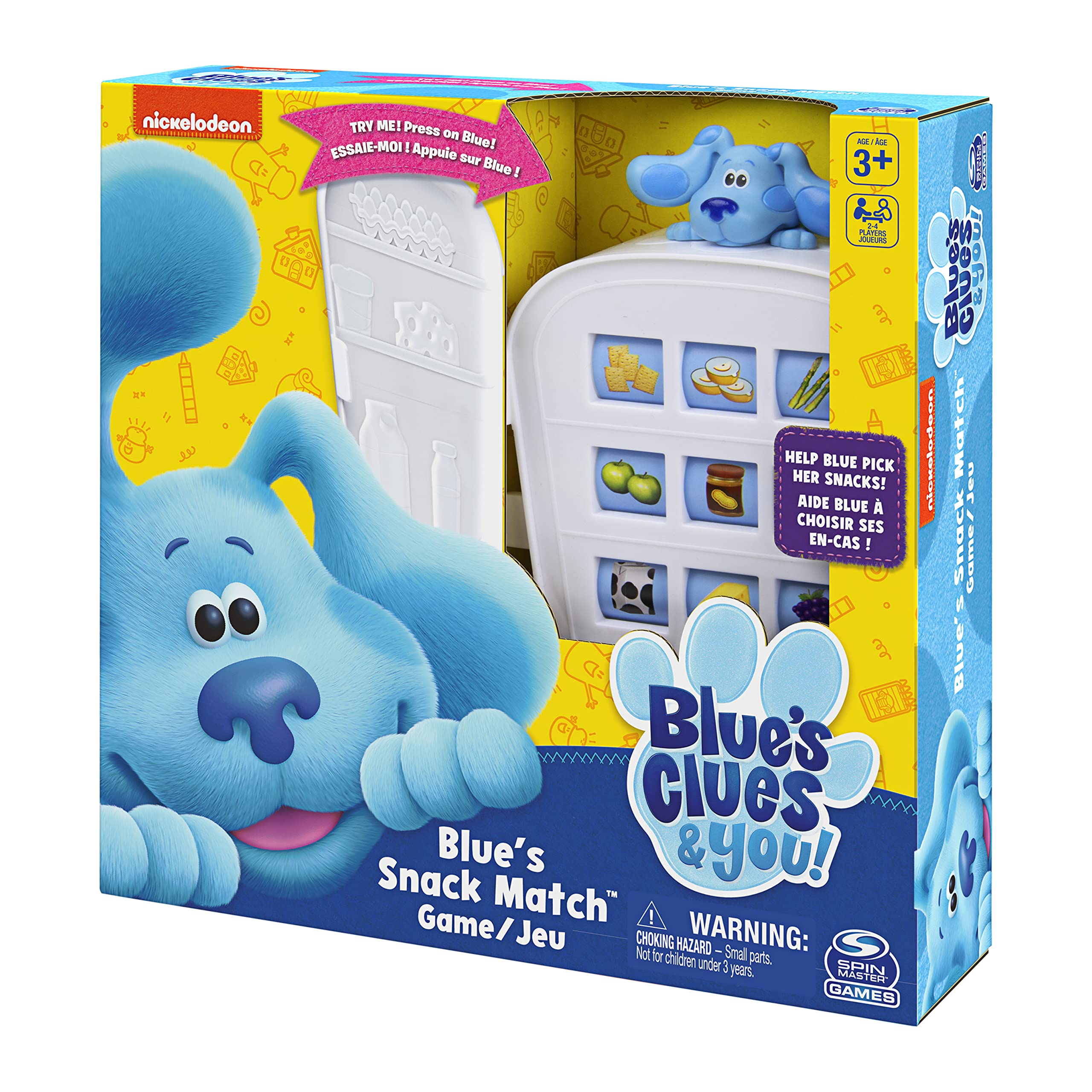 Spin Master Games Nickelodeon Blue's Clues Snack Match Game, Matching Board Game, for Families and Kids Ages 3 and up