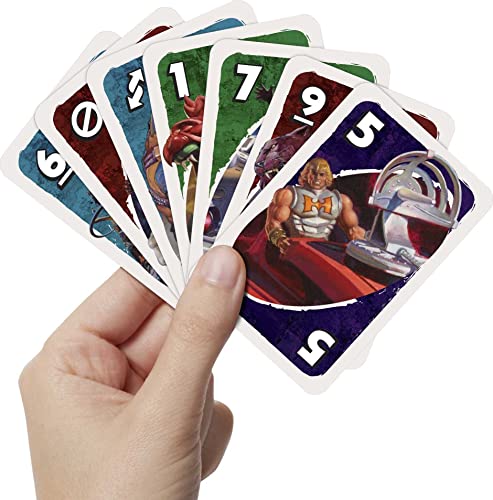 Mattel Games ​UNO Masters of The Universe Card Game for Kids, Adults and Game Night with Special Rule for 2-10 Players