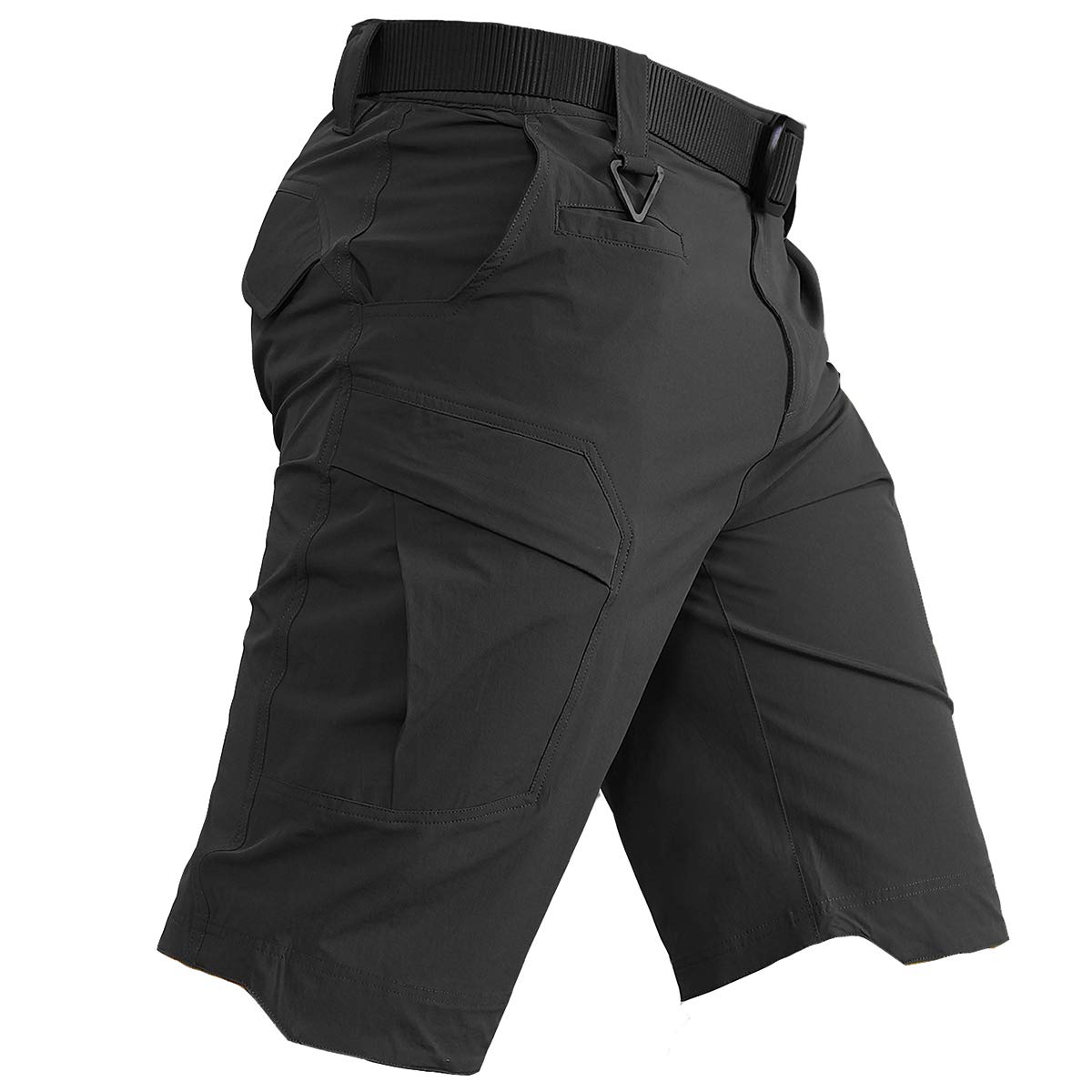 CARWORNIC Men's Quick Dry Hiking Tactical Shorts Lightweight Stretch Outdoor Cargo Shorts with Multi Pockets Summer Casual Camping Travel Fishing Shorts