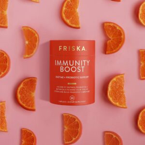 Friska Immunity Boost | Probiotic and Digestive Enzyme Supplement with Elderberry, Vitamin C and Echinacea | Natural Immune Support | 30 Capsules