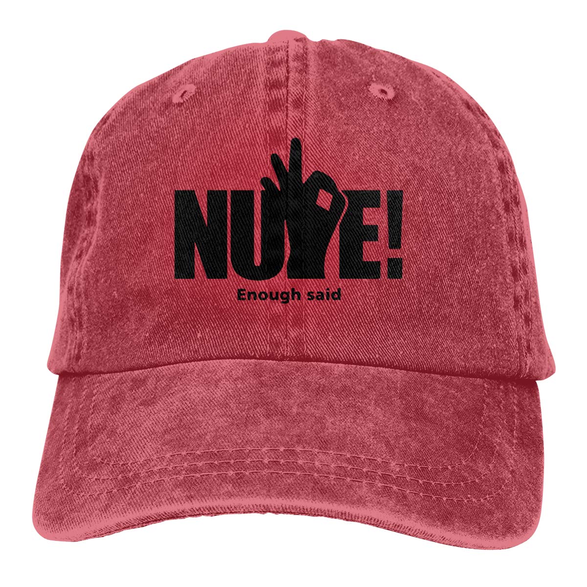 Nupe Kappa Alpha Psi and Ok Hand Denim Baseball Cap Adjustable Hat for Women and Men Red