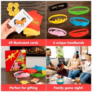 Hedbanz Picture Guessing Board Game 2020 Edition Family Games | Games for Family Game Night | Kids Games | Card Games, for Families and Kids Ages 8+