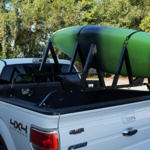 Viking Solutions Truck Bed Kayak/SUP Rack - Adjustable Heavy-Duty Powder-Coated Steel Construction Supports 150lbs