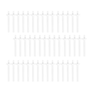 Exceart 40Pcs Nose Wax Sticks Plastic Nasal Ear Face Eyebrows Hair Removal Sticks Plastic Wax Wand for Men Women