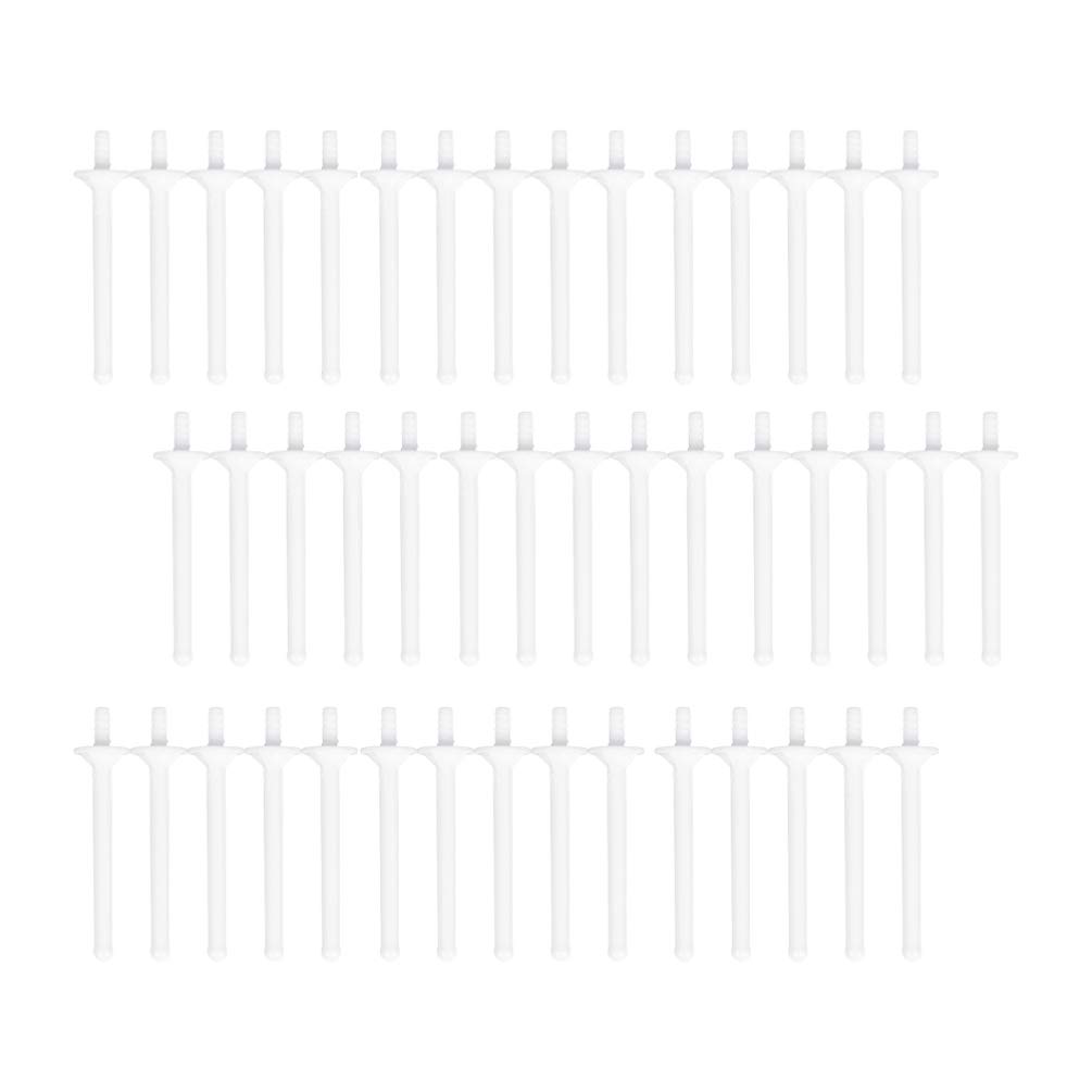 Exceart 40Pcs Nose Wax Sticks Plastic Nasal Ear Face Eyebrows Hair Removal Sticks Plastic Wax Wand for Men Women