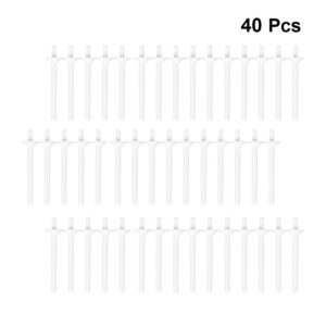 Exceart 40Pcs Nose Wax Sticks Plastic Nasal Ear Face Eyebrows Hair Removal Sticks Plastic Wax Wand for Men Women