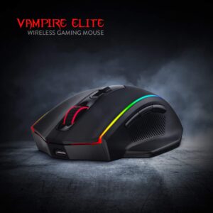 Redragon M686 Wireless Gaming Mouse, 16000 DPI Wired/Wireless Gamer Mouse with Professional Sensor, 45-Hour Durable Power Capacity, Customizable Macro and RGB Backlight for PC/Mac/Laptop