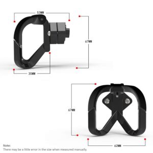 MORICHS Glodorm Universal Hanger Gadget Bag Claw Hook for Electric Scooter Hanging Pothook Accessories for Scooter,Bike,MTB (Black Hook A)