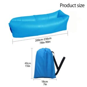 HBKOLEP Inflatable sofa outdoor lazy sofa bed manufacturer portable beach sleeping bag folding single air sofa cushion