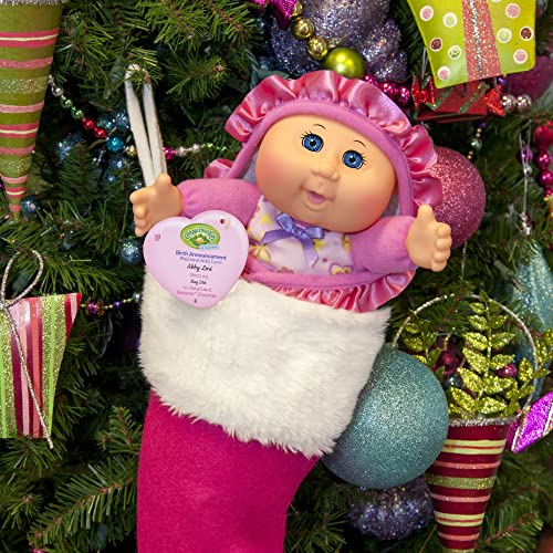 Cabbage Patch Kids Official, Newborn Baby Doll Girl - Comes with Swaddle Blanket and Unique Adoption Birth Announcement