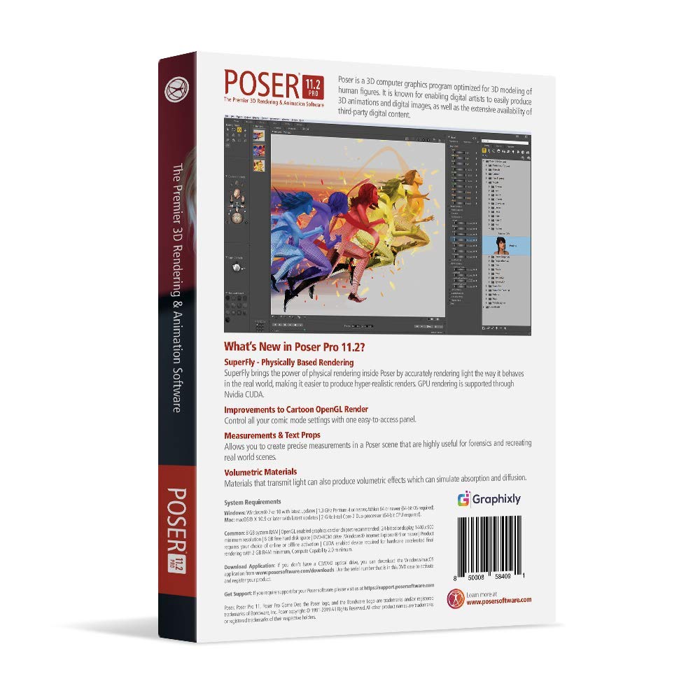 Poser Pro 11 - The Premier 3D Rendering & Animation Software for Windows and Mac OS