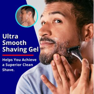 Timothy's Unscented Shave Gel, Two 3 ounce tubes, Alcohol Free, Paraben Free, Fragrance Free, SLS Free, Clear and Transparent, Slick and moisturizing