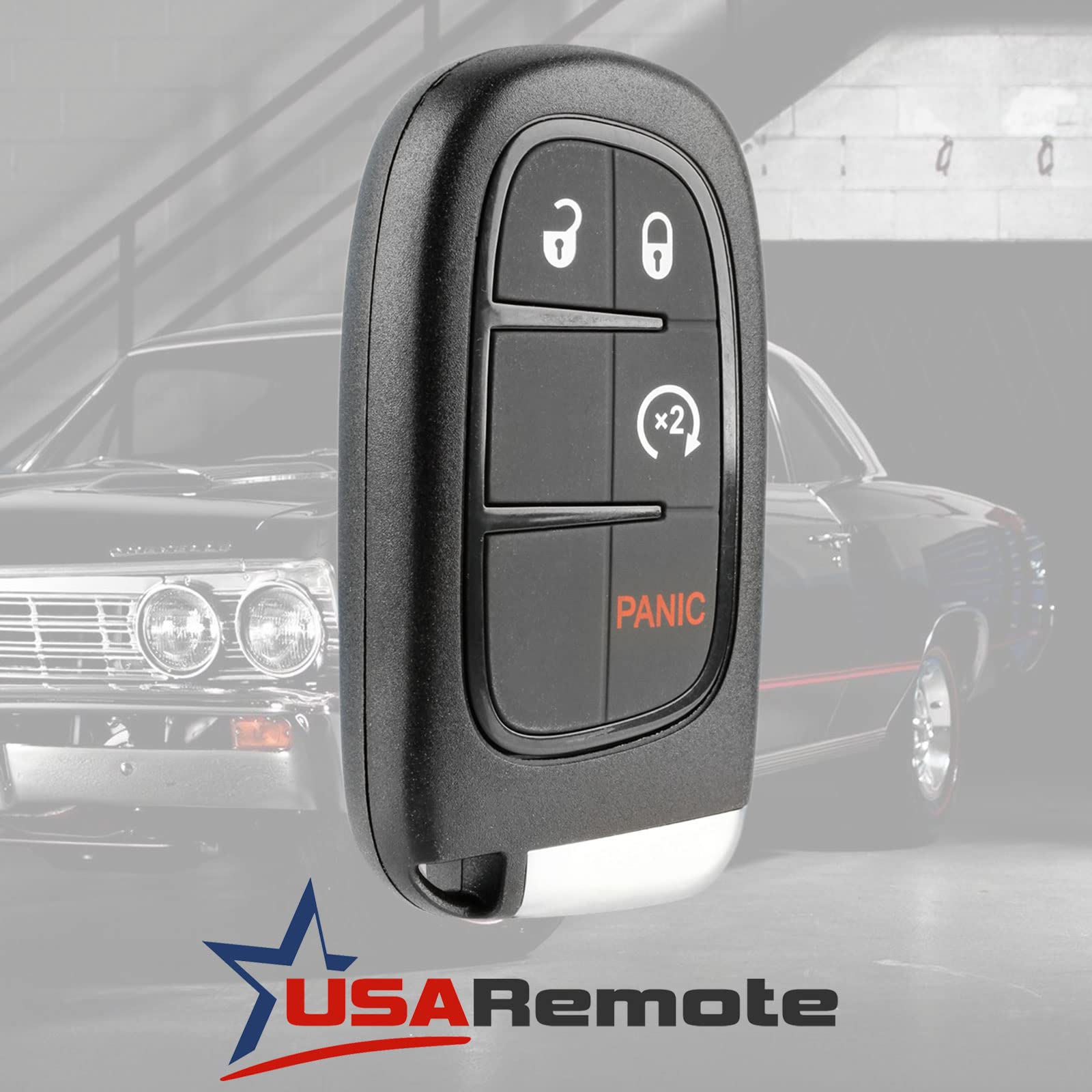 Key fits Ram 2013 2014 2015 2016 2017 2018 Smart Keyless Entry Remote Fob (GQ4-54T)