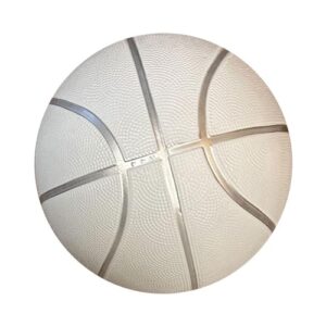 BESTSOCCERBUYS.COM All White Plain Basketball Ball for Autographs Signing Leisure Play Full Size 7