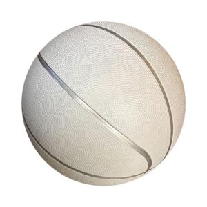 BESTSOCCERBUYS.COM All White Plain Basketball Ball for Autographs Signing Leisure Play Full Size 7