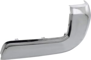 evan fischer bumper end compatible with 2016-2023 toyota tacoma, chrome plastic rear passenger side to1105131