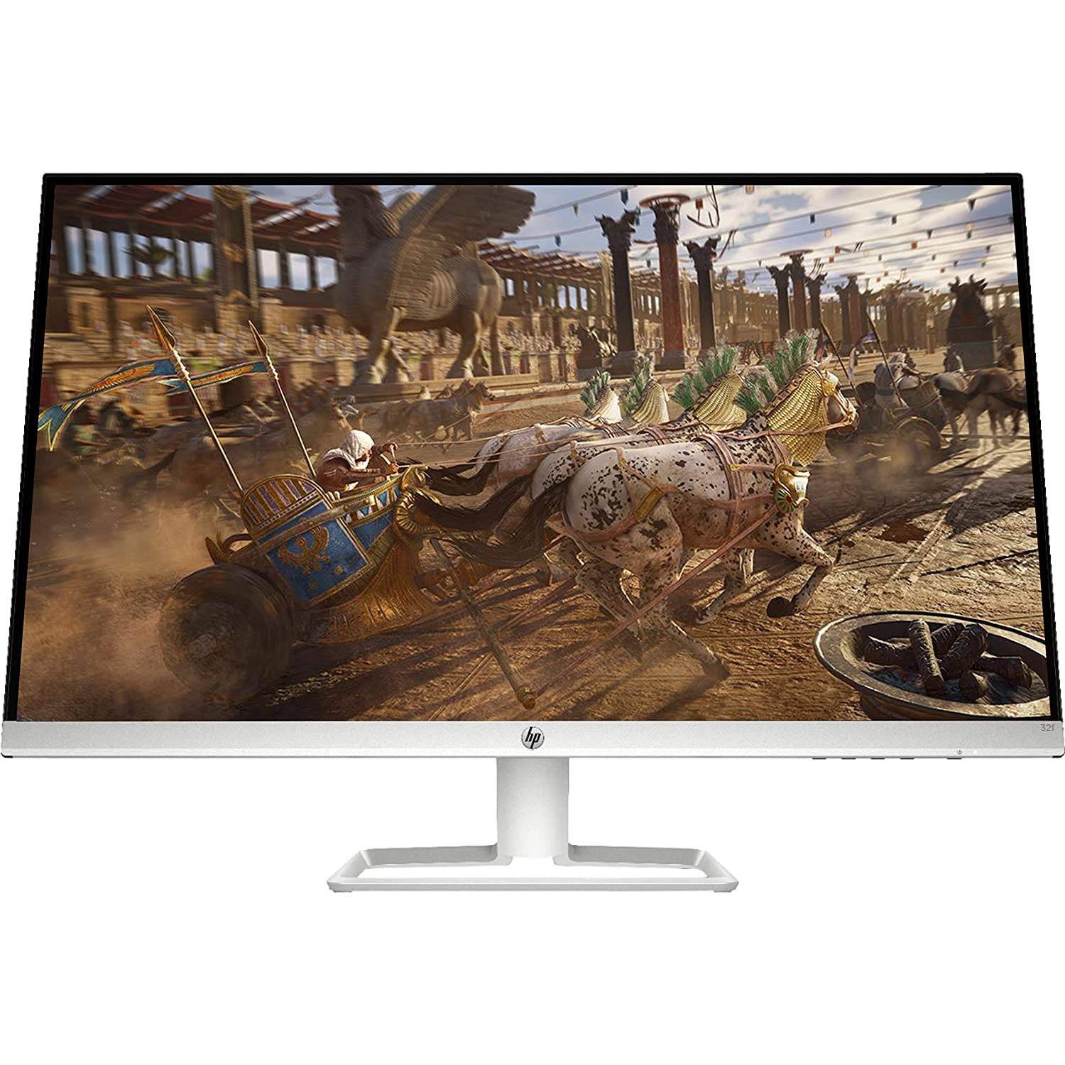 HP 32f Ultra Slim LED IPS LCD 31.5" 1080p Monitor Dual HDMI VGA - Silver - 6XJ00AAT (Renewed)