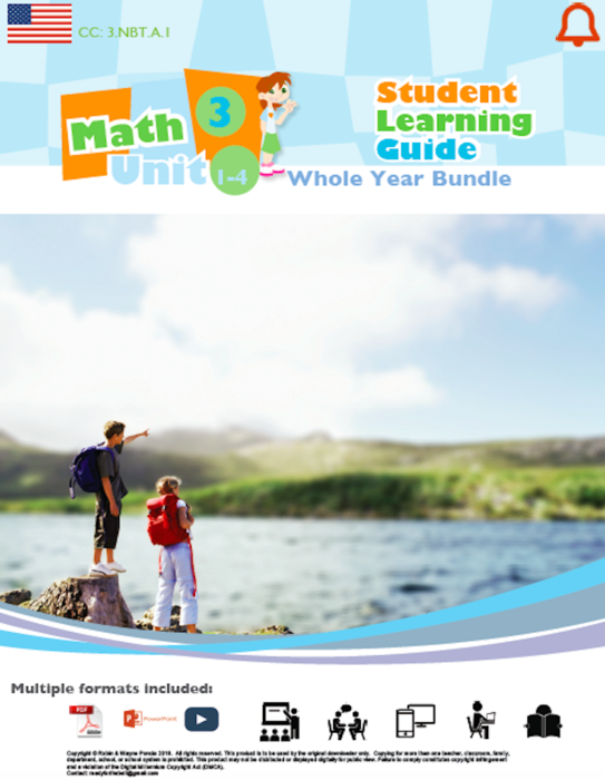 Grade 3: MATH: FULL YEAR BUNDLE