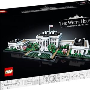 LEGO Architecture Collection: The White House 21054 - Model Building Kit, Creative Set for Adults and Teens, Energizing DIY Project, Iconic Presidential Office, Great Collectible Gift for Father's Day