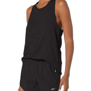 Reebok Training Supply Perforated Racerback Tank Top, Black, XS