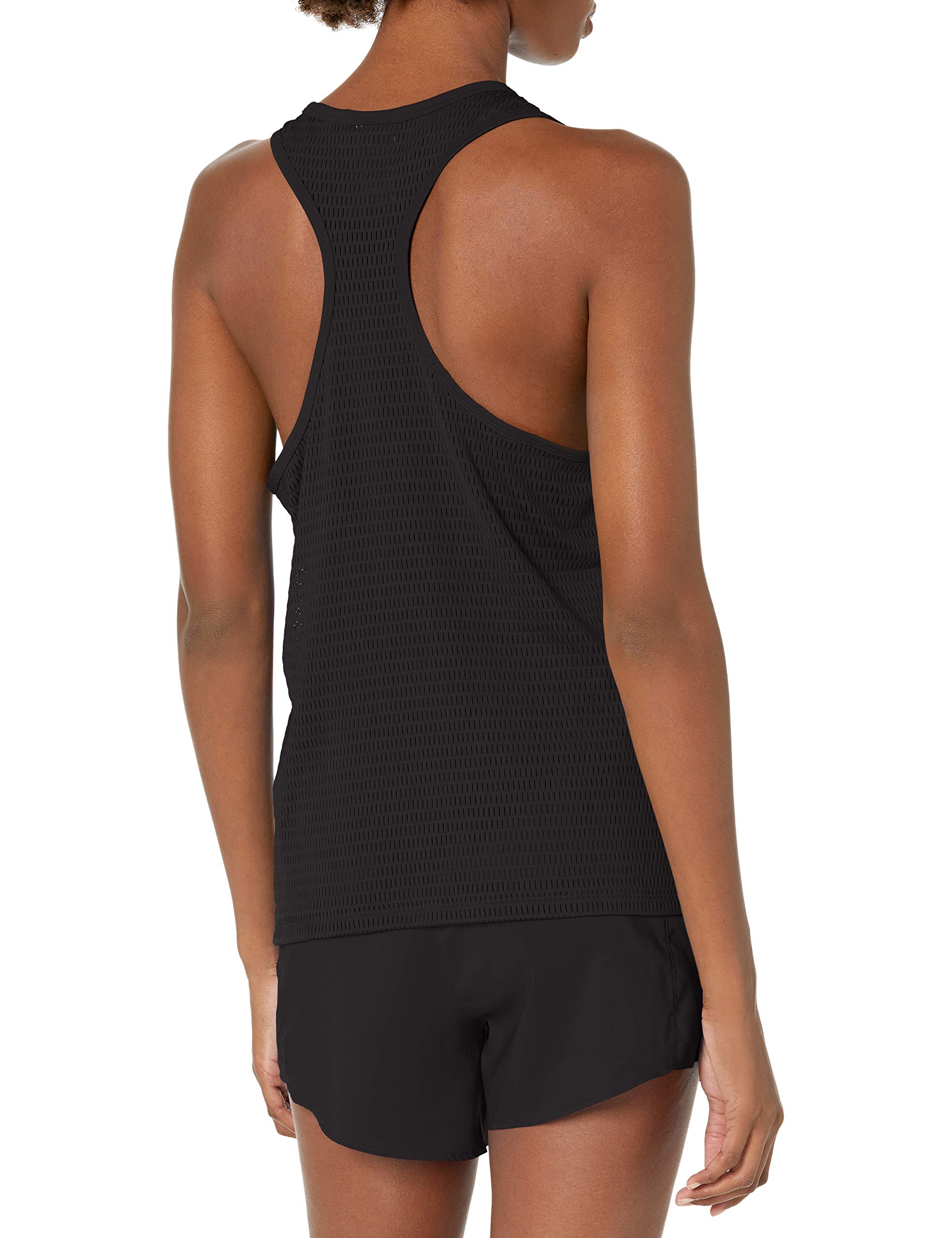 Reebok Training Supply Perforated Racerback Tank Top, Black, XS