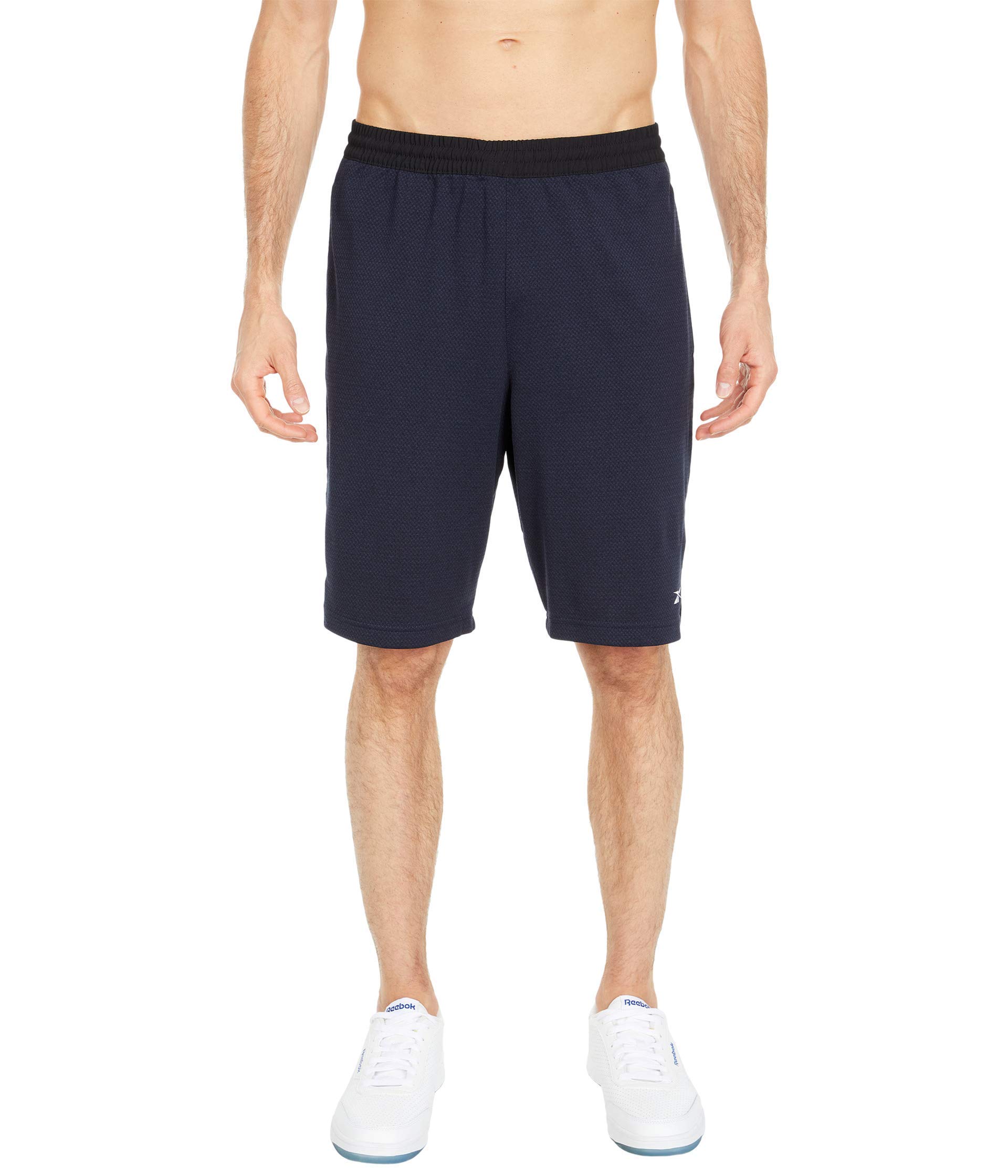 Reebok Workout Ready Melange Knit Shorts, Vector Navy, S