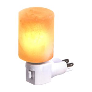 amazon basics natural himalayan salt plug-in night light - cylinder shape