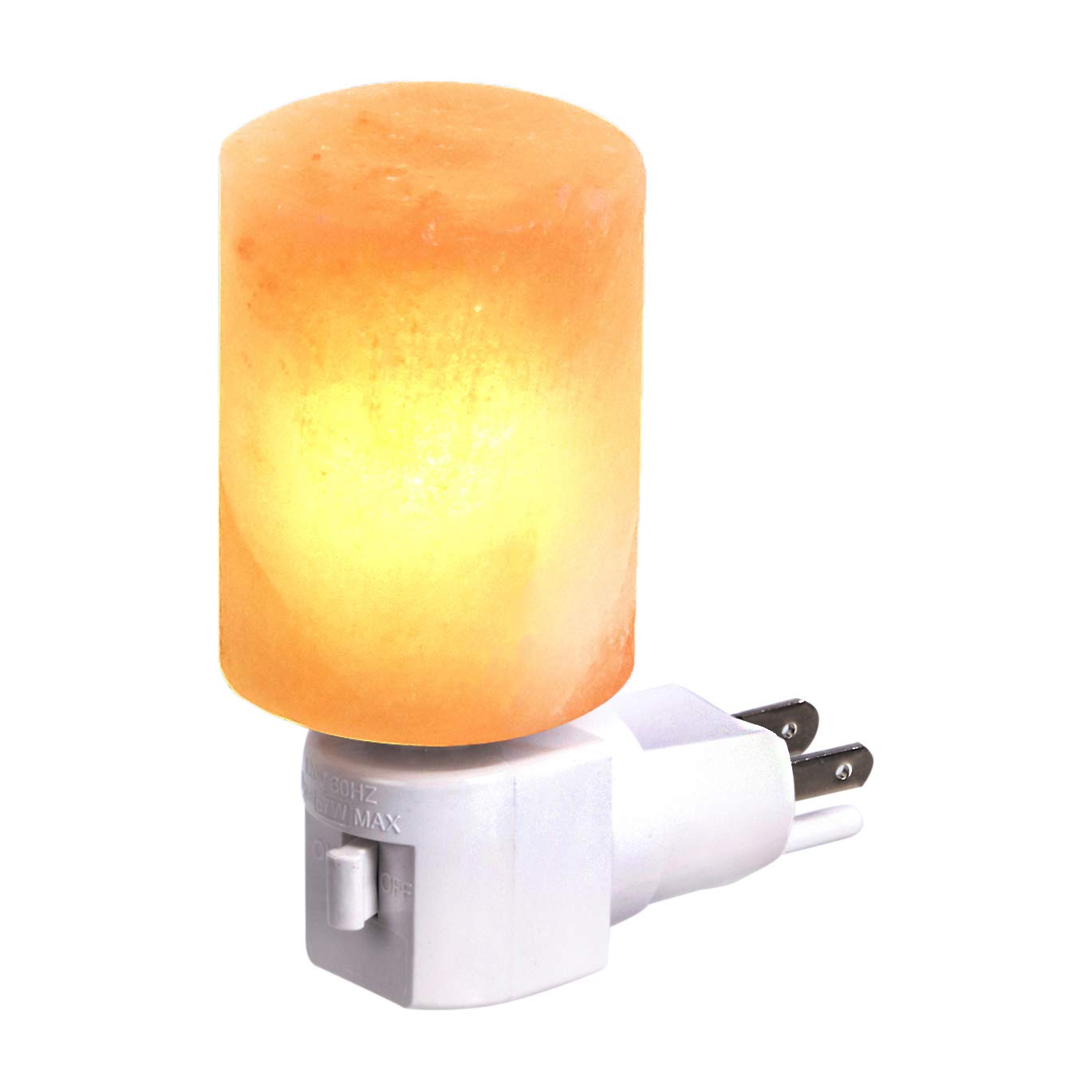 Amazon Basics Natural Himalayan Salt Plug-in Night Light - Cylinder Shape