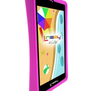 LINSAY Kids Tablet PC Newest Android 10 WiFi Kid-Proof Quad Core 2GB RAM+ 32GB of Internal Storage up to 256 GB External SD Card. Learning Device, Millions of Apps- Dual Camera Google Certified -Pink