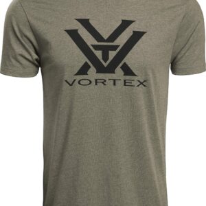 Vortex Optics Logo Short Sleeve T-Shirts (Military Heather, X-Large)