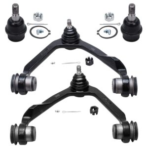 Detroit Axle - 4WD Front End 16pc Suspension Kit for 00-03 Ford F-150 2000 2001 2002 2003 Wheel Bearing Hubs Upper Control Arms Lower Ball Joints Sway Bars Tie Rods Idler Pitman Arm Sleeve Replacement