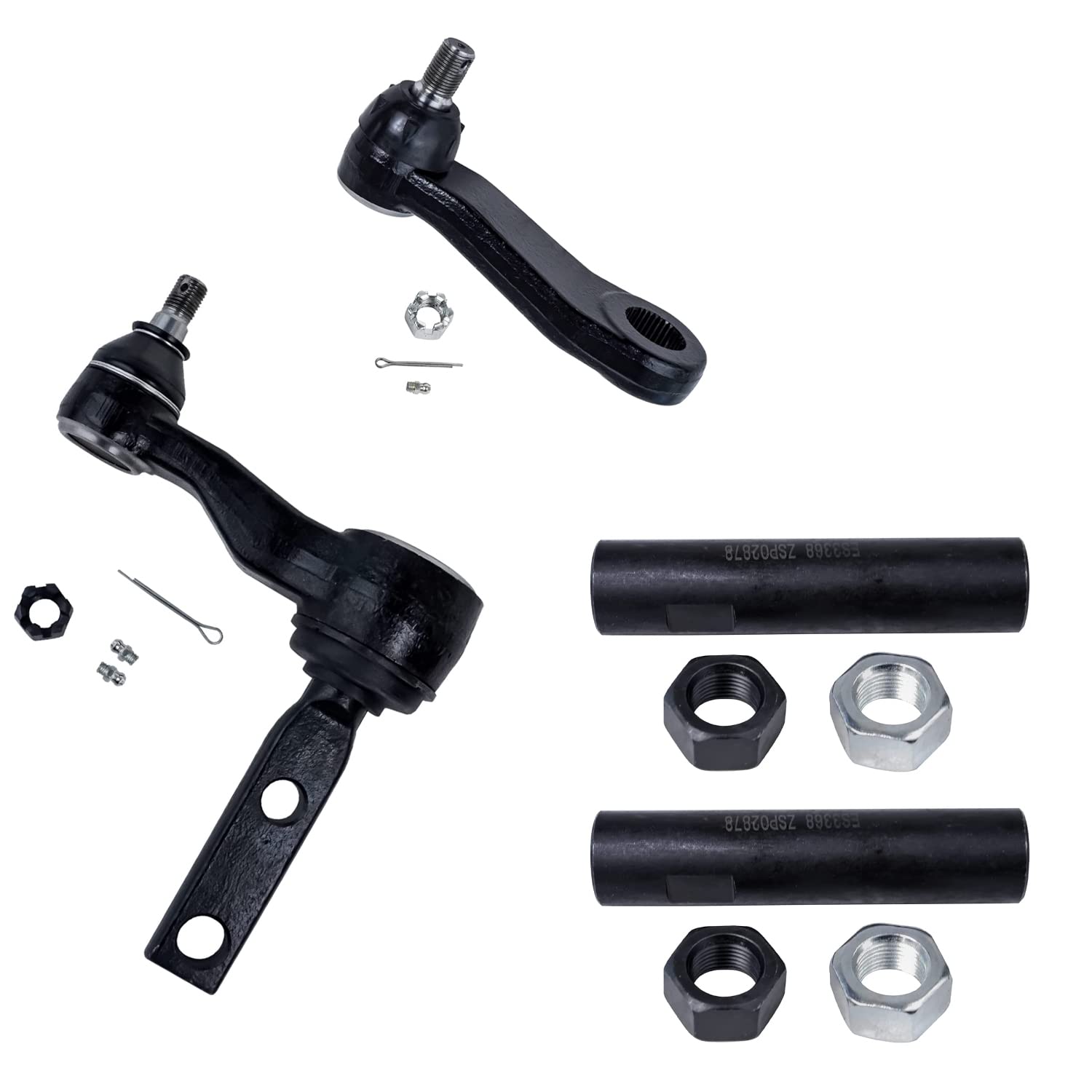 Detroit Axle - 4WD Front End 16pc Suspension Kit for 00-03 Ford F-150 2000 2001 2002 2003 Wheel Bearing Hubs Upper Control Arms Lower Ball Joints Sway Bars Tie Rods Idler Pitman Arm Sleeve Replacement