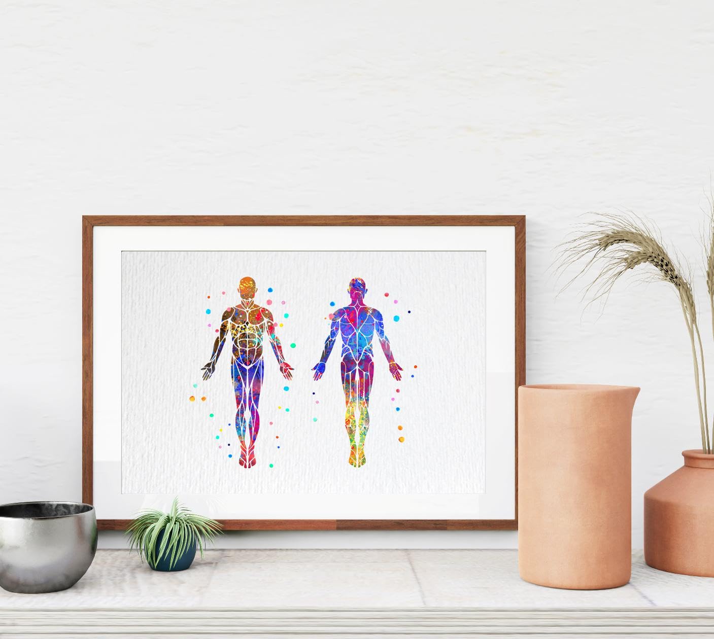 Dignovel Studios 8X10 Unframed Muscular System Human Body Anatomy Watercolor Art Print Poster Housewarming Wall Giclee Office Home Decor DN532