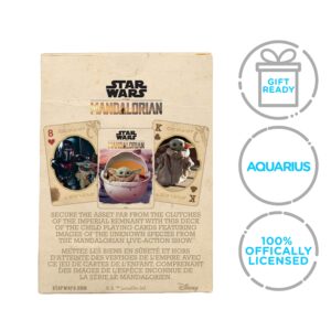 AQUARIUS Star Wars Playing Cards - The Mandalorian 'Baby Yoda' The Child Themed Deck of Cards for Your Favorite Card Games - Officially Licensed Merchandise & Collectibles