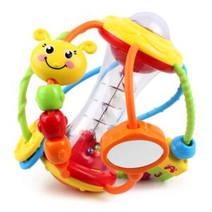 yiosion baby rattles toys set, infant grab n shake rattle, sensory activity ball, development learning music toy, newborn first birthday gifts for 0 1 2 3 4 5 6 7 8 9 10 12 month babies boy girl