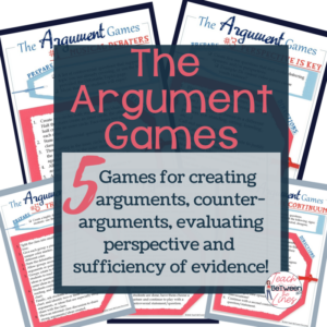 the argument games - games for practicing argument skills in the classroom