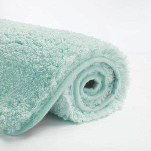 suchtale bathroom rug non slip bath mat for bathroom (16 x 24, taupe grey) water absorbent soft microfiber shaggy bathroom mat machine washable bath rug for bathroom thick plush rugs for shower