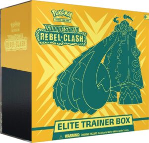 pokémon tcg: sword & shield-rebel clash elite trainer box, multicolor
