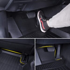 orealtrend Black Floor Mats Liners Replacement for Explorer 7 Seats 2015-2019 Heavy Duty All Weather Guard Front and Rear Car Carpet-Custom Fit-Tough/Durable/Odorless