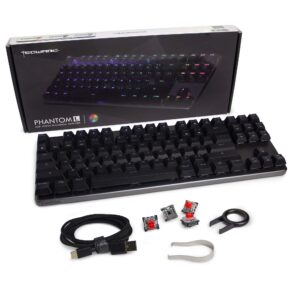 Tecware Phantom L, Low Profile Mechanical Keyboard, RGB LED, Outemu Red Switch…