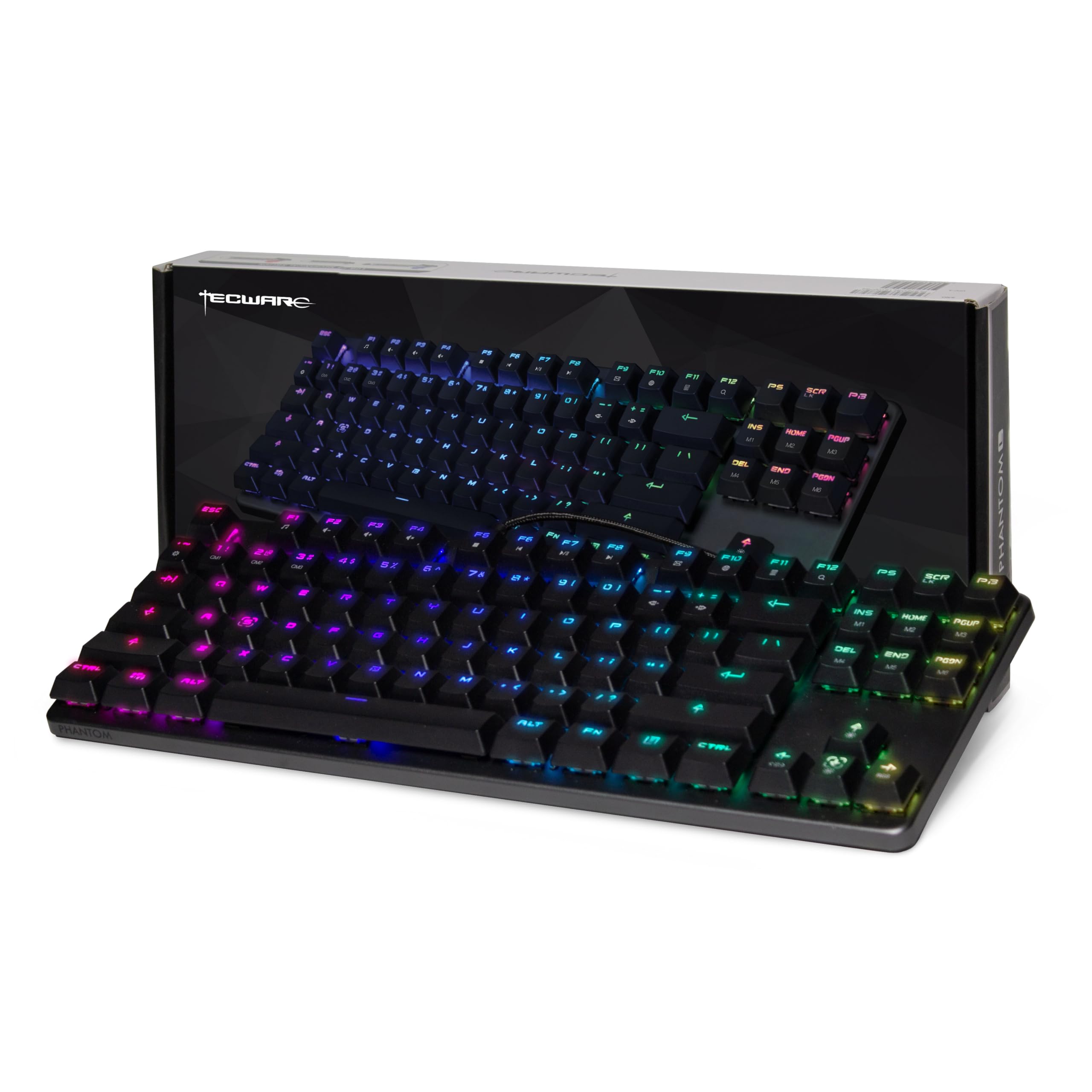 Tecware Phantom L, Low Profile Mechanical Keyboard, RGB LED, Outemu Red Switch…