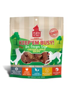 plato keep'em busy chicken & apple recipe for large toys 5oz, natural